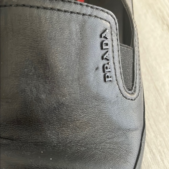 Prada Women Classic Black Slip-On Loafers - Picture 5 of 6